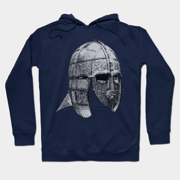 The Sutton Hoo Anglo-Saxon Helmet Hoodie by MedievalSteward